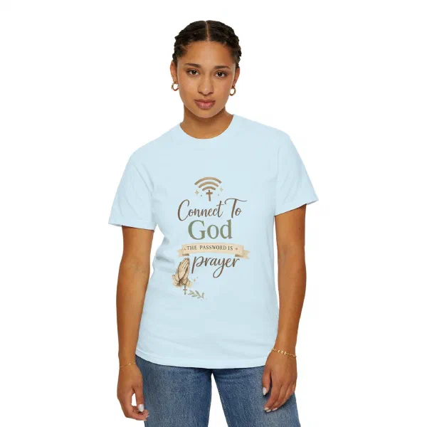 The 'Connect To God' Comfort Colors Tee: A Soft, Vintage Christian Shirt