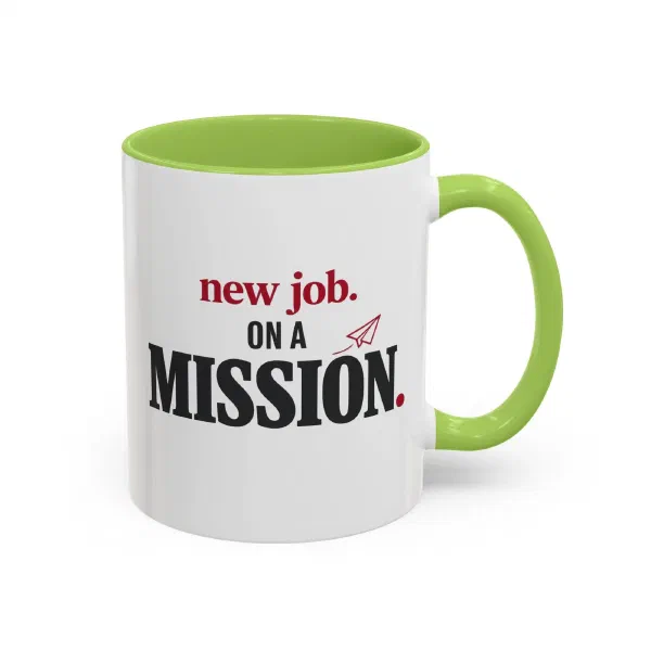 New Job, Big Vision Mug for Her: A Bright Congrats Gift for Her Next Chapter
