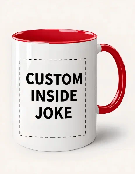 Custom Text Mug: Put Your Inside Joke on a Mug They'll Smile at Every Day