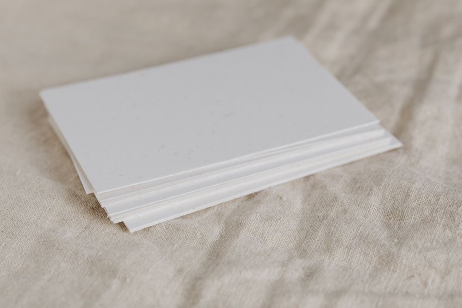 White cardstock, 65–110 lb