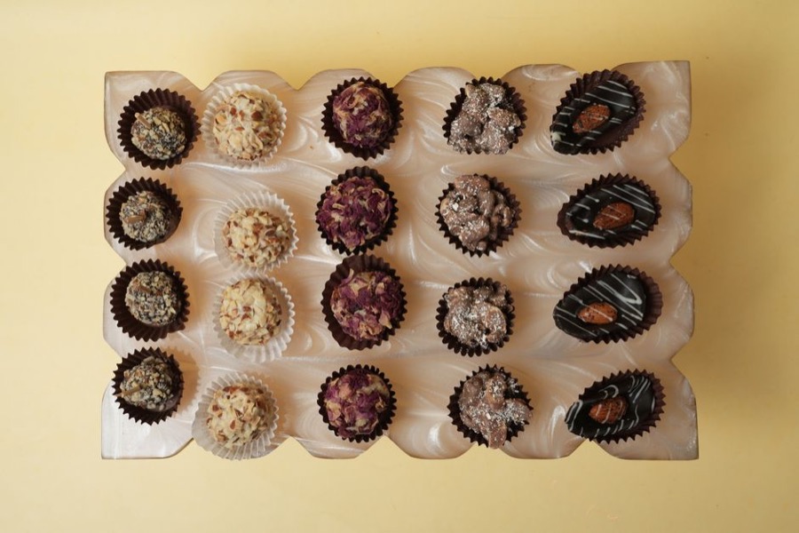 Gourmet chocolate selection