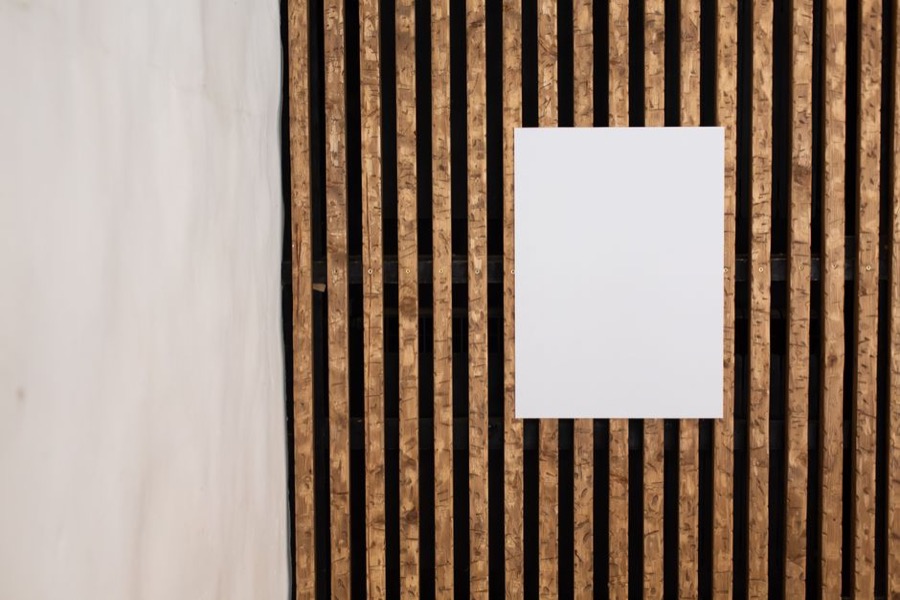 Magnetic wooden poster hangers