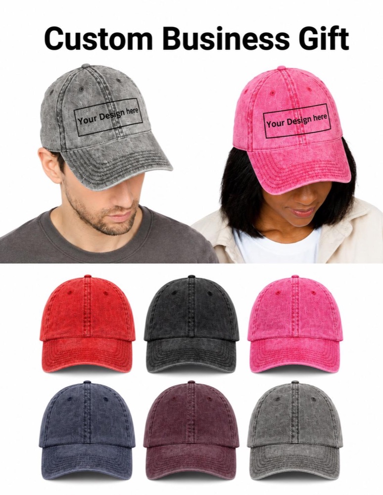 Custom Business Gift Vintage Embroidered Hat